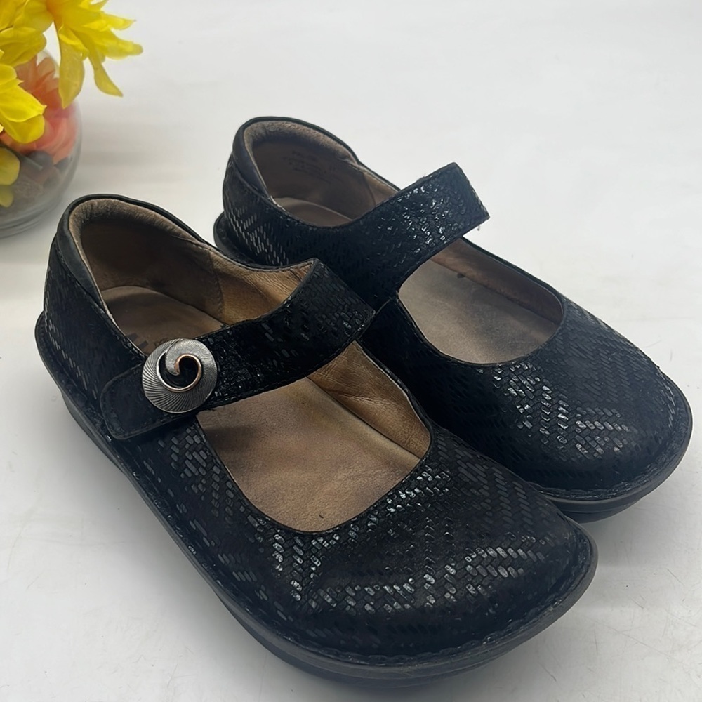 Alegria PAL - 630 Black Patterened Maryjand Size EU 37 ALE4306 - Picture 1 of 8